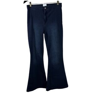 Shop the Mint Dark Wash Flare Jeans Women's Size 9/29‎ High Rise Stretch Denim
